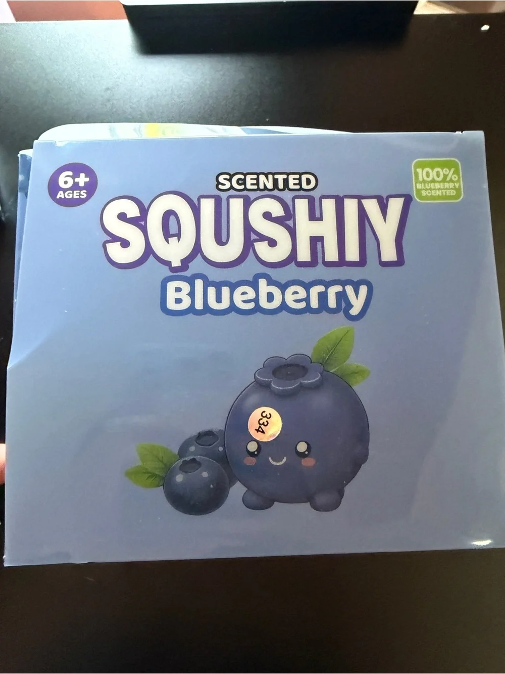 New Scented Squishy Jumbo Blueberry 6+ Squeeze Stretch Tactile Toy 5